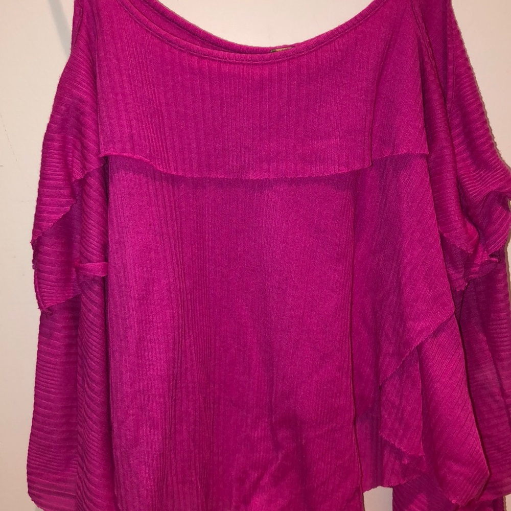 FREE PEOPLE VINTAGE FLOWY PINK GOING OUT TANK - Picture 4 of 4